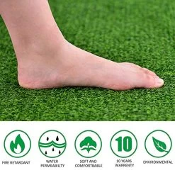 Realistic Artificial Grass Mat,Synthetic Grass Turf,Indoor Outdoor Garden Artificial Grass Turf Lawn Landscape For Petsā¦