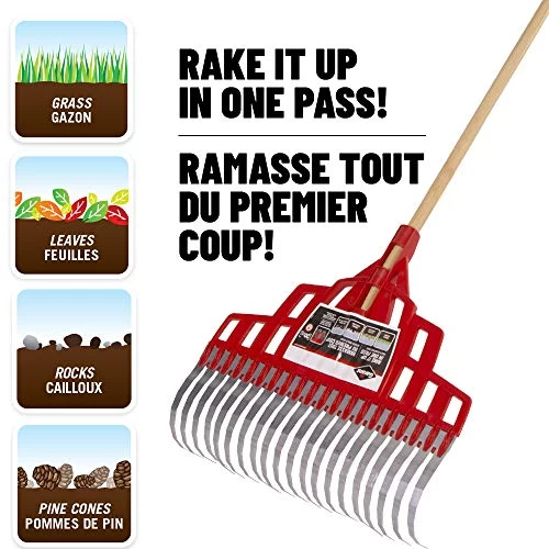 Garant GLR20SPC 20-Tine Multi-Purpose Rake With Wood Handle And Comfort Grip 2 Garant GLR20SPC 20-Tine Multi-Purpose Rake With Wood Handle And Comfort Grip - Image 2