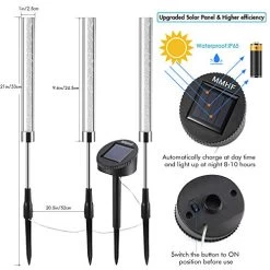 Upgraded Garden Solar Lights Outdoor Solar Acrylic Bubble RGB Color Changing Solar Powered Garden Stake Lights For… -Garden Supply Store 51JRcVPv7jL