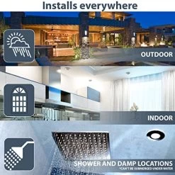 Nadair, 4’’ LED Recessed Ultra Slim Lights, 1-pack, IC Rated, Dimmable, 12W=80W, 900 Lumens, 3000K ( Warm White), Large… -Garden Supply Store 51Jt2IGMKQL