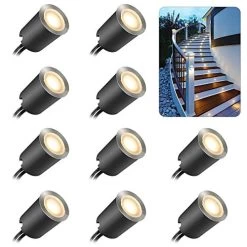 Recessed LED Deck Light Kits With Protecting Shell φ32mm,SMY In Ground Outdoor LED Landscape Lighting IP67 Waterproof…
