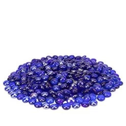 18 LB Fire Glass Beads Fireglass Drops For Gas Fire Pit Fireplace Cobalt Blue Luster Reflective Decorative Glass Gems… -Garden Supply Store 51KcaluB2BnL