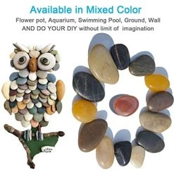 Garden Stones Pebbles Natural Polished River Rock Great For Outdoor Or Indoor Decor Vase Fillers Fish Tank Landscaping… -Garden Supply Store 51LO6600bfL