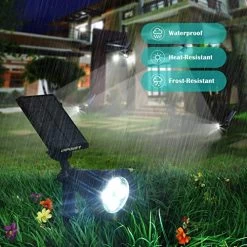 Solar Lights,URPOWER 2-in-1 Waterproof 4 LED Solar Spotlight Adjustable Wall Light Landscape Light Security Lighting… -Garden Supply Store 51LYhlsbwML