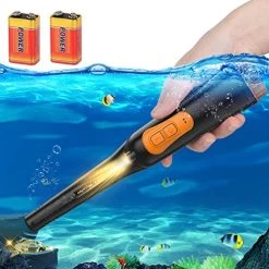 Pinpointer Metal Detector 360-degree Searching IP68 Water-Resistant (Orange)