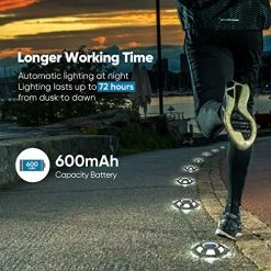 12 Pack 6 LED Solar Deck Lights JACKYLED Solar Dock Lights Solar Lights Outdoor Waterproof Wireless Road Lights For Step… -Garden Supply Store 51M7HecUeXL