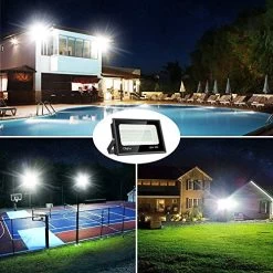 Olafus 2 Pack 100W LED Flood Light Outdoor, Bright Outside Floodlights, IP66 Waterproof Exterior Security Lights, 5000K… -Garden Supply Store 51MkvGAq29L