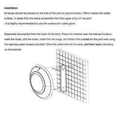 CNBRIGHTER LED Underwater Swimming Pool Lights, 54W RGB Color Changing, 12V AC, 20ft / 6m Cord Wall Surface Mounted IP68… 11 CNBRIGHTER LED Underwater Swimming Pool Lights, 54W RGB Color Changing, 12V AC, 20ft / 6m Cord Wall Surface Mounted IP68… -Garden Supply Store 51Murf4h CL