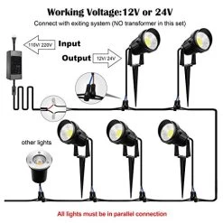 ZUCKEO 10W Landscape Lighting 5500K Daywhite 12V 24V Low Voltage LED Landscape Lighting IP66 Waterproof Landscaping… 12 ZUCKEO 10W Landscape Lighting 5500K Daywhite 12V 24V Low Voltage LED Landscape Lighting IP66 Waterproof Landscaping… -Garden Supply Store 51N pe1ACEL