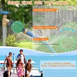 Moistenland Watering Hose Timer, Single-Outlet Garden Hose Faucet Timer, Automatic Irrigation System Controller Watering… -Garden Supply Store 51N8PsJGItL