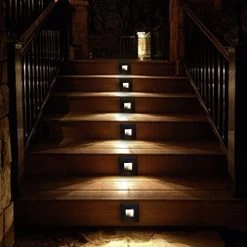 LukLoy 86mm Waterproof Recessed Step Lights, 3W 85-220V 3200K LED Stairs Step Night Light Footlights Indoor/Outdoor Wall… 7 LukLoy 86mm Waterproof Recessed Step Lights, 3W 85-220V 3200K LED Stairs Step Night Light Footlights Indoor/Outdoor Wall… -Garden Supply Store 51NjX6G6WzL