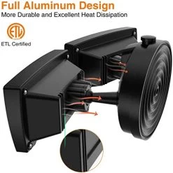 LEPOWER 3000LM LED Flood Light Outdoor, Switch Controlled LED Security Light, 28W Exterior Lights With 2 Adjustable… -Garden Supply Store 51NoQzM5lOL