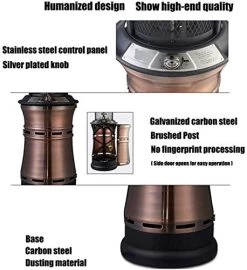 Commercial Patio Heater Large Outdoor Gas Heater, Easy To Move Wheels, Including Rain Cover -Garden Supply Store 51O1c8bJteL