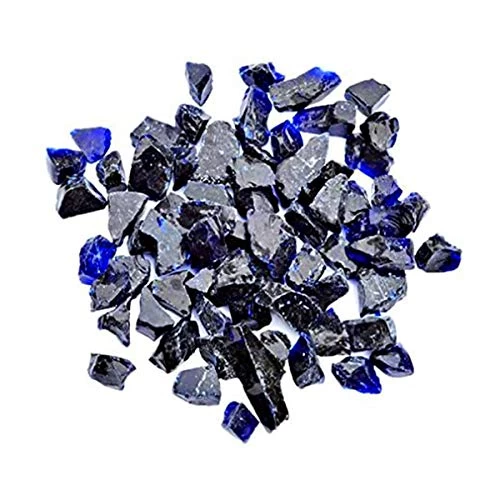 Mr. Fireglass Recycled Fire Glass For Natural Or Propane Fire Pit Fireplace Gas Log Sets, 10 Pounds, Blue 2 Mr. Fireglass Recycled Fire Glass For Natural Or Propane Fire Pit Fireplace Gas Log Sets, 10 Pounds, Blue - Image 2