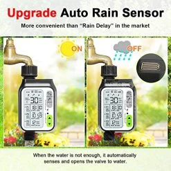 OneBom Water Timer Programmable, Digital Watering Timer 2nd Generation Upgraded,Sprinkler Hose Timer + Teflon Tape With… -Garden Supply Store 51OWwcIUP6L