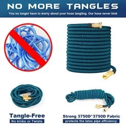 WHIMSWIT 100FT Garden Hose Expandable Hose, Flexible Water Hose With 10 Spray Nozzle, Car Wash Hose With Solid Brass… -Garden Supply Store 51P6c5LKGYL