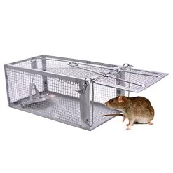 One-Door Live Animal Trap Humane Cage Trap For Rats Mouse Gopher Rodents Squirrels And Similar Sized Pests -Garden Supply Store 51PlS9hATaL