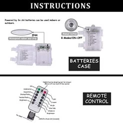 ILLUMINEW 30 LED Halloween Decoration Skull String Lights, Battery Operated 8 Modes Fairy Lights With Remote, 16.4ft… -Garden Supply Store 51PnJ2BteZcL 2