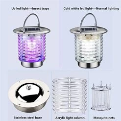 GutReise Bug Fly Insect Mosquito Killer Zapper,Solar Electric Indoor Outdoor Garden Modern Flashion LED Light Lamps… -Garden Supply Store 51QsVSEfxuL