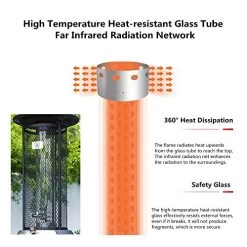 AJH Outdoor Patio Heater, 40000BTU, Propane Heater W/Wheels & Heater Cover, Quick Heating, Commercial/Home, Space Heater… 9 AJH Outdoor Patio Heater, 40000BTU, Propane Heater W/Wheels & Heater Cover, Quick Heating, Commercial/Home, Space Heater… -Garden Supply Store 51R3QkfbU5L