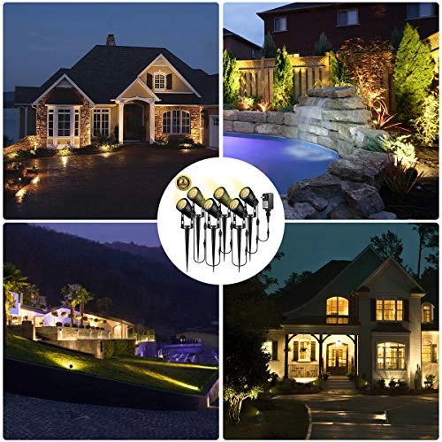 Landscape Lighting, ALOVECO LED Garden Lights 12V Low Voltage Outdoor Spotlights IP65 Waterproof With Spike Pathway… 5 Landscape Lighting, ALOVECO LED Garden Lights 12V Low Voltage Outdoor Spotlights IP65 Waterproof With Spike Pathway… - Image 5