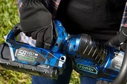 Zombi Power Tools ZCS12017 13-Amp Corded Electric Chainsaw With Oregon Bar & Chain, Black/Blue, 16″, 120-Volt -Garden Supply Store 51RZ681GLdL