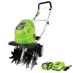 Greenworks 10-Inch 40V Cordless Cultivator, 4.0 AH Battery Included 27062