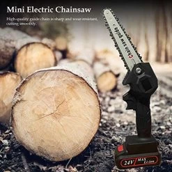 Mini 6 Inch Electric Chain Saw Cordless Chainsaw Felling Tree Felling Household Small Handheld Portable Lithium Electric… -Garden Supply Store 51S vYSxLEL