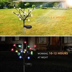 Solar Lights Outdoor – New Upgraded Solar Garden Lights, 2 Pack Waterproof Colored Fairy Landscape Tree Solar Lights For… 9 Solar Lights Outdoor – New Upgraded Solar Garden Lights, 2 Pack Waterproof Colored Fairy Landscape Tree Solar Lights For… -Garden Supply Store 51S6I8Nf4hL