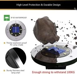 Solar Lights For Landscape Outdoor Garden, VASLON 8 LED Solar Ground Lights Bright IP65 Waterproof Backyard Landscape… 10 Solar Lights For Landscape Outdoor Garden, VASLON 8 LED Solar Ground Lights Bright IP65 Waterproof Backyard Landscape… -Garden Supply Store 51THWiiIWKL