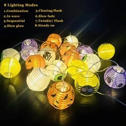 Mixed Color Lanterns Halloween String Lights, 20 LED Battery Powered Pumpkin String Lights Detachable 3D Jack O Lantern… 7 Mixed Color Lanterns Halloween String Lights, 20 LED Battery Powered Pumpkin String Lights Detachable 3D Jack O Lantern… -Garden Supply Store 51Tcqskum3L