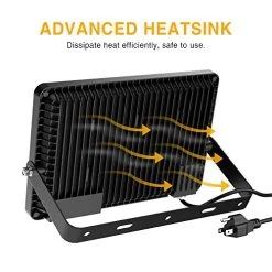 Onforu 2 Pack 100W LED Flood Light With Plug, 10000lm Super Bright LED Work Light, IP66 Waterproof Outdoor Security… -Garden Supply Store 51TigAmZ2BJL