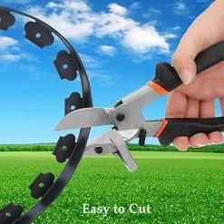 WOWCASE No-Dig Landscape Edging Kit, 20FT With 20 Count Bonus Spikes, 2 Inch Tall Plastic Lawn Edging For Landscaping, Yard, Lawn And Flower Gardens Border (Black 20FT) -Garden Supply Store 51TpKViX7rL