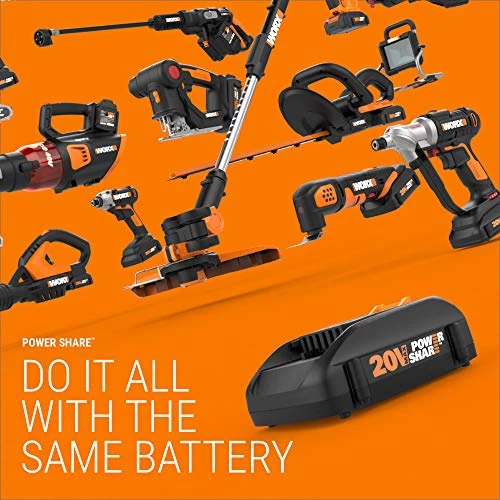 WORX WG170 GT Revolution 20V 12″ Grass Trimmer/Edger/Mini-Mower 2 Batteries And Charger Included, Black And Orange 2 WORX WG170 GT Revolution 20V 12″ Grass Trimmer/Edger/Mini-Mower 2 Batteries And Charger Included, Black And Orange - Image 2