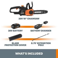 WORX WG323 20V Cordless Pole Chain Saw -Garden Supply Store 51TxdH0qzwL