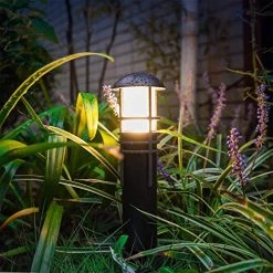 Malibu Aged Iron Collection LED Bollard Pathway Light LED Low Voltage Landscape Lighting Outdoor Bollard Lights For Lawn… -Garden Supply Store 51U5AJKxr2L