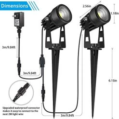 Landscape Lighting, ALOVECO LED Garden Lights 12V Low Voltage Outdoor Spotlights IP65 Waterproof With Spike Pathway… 13 Landscape Lighting, ALOVECO LED Garden Lights 12V Low Voltage Outdoor Spotlights IP65 Waterproof With Spike Pathway… -Garden Supply Store 51U8dB2rgPL