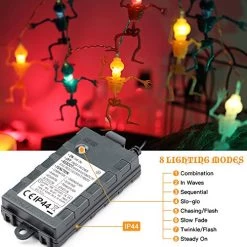 Quntis 11.5ft 20 LEDS Halloween Ghost Lights, Halloween Decoration String Lights For Bedroom, Battery Operated Halloween… -Garden Supply Store 51UA46OFINL