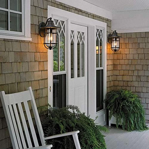 Outdoor Wall Light Fixture With Dusk To Dawn Photocell, Anti-Rust Waterproof Wall Lamp, Matte Black Wall Sconce With… 7 Outdoor Wall Light Fixture With Dusk To Dawn Photocell, Anti-Rust Waterproof Wall Lamp, Matte Black Wall Sconce With… - Image 7