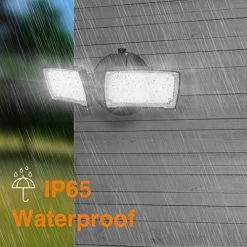LEPOWER 3000LM LED Flood Light Outdoor, Switch Controlled LED Security Light, 28W Exterior Lights With 2 Adjustable… -Garden Supply Store 51ULLUFjaiL