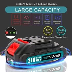 Mini Chainsaw 6-Inch With 2 Battery, Cordless Power Chain Saws With Security Lock, Handheld Small Chainsaw For Wood… -Garden Supply Store 51UfOept3iL