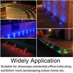 Sumaote Low Voltage LED Deck Light Kit Φ1.77″ Waterproof Recessed Deck Lamp LED In-ground Lights For Step Stairs Outdoor Garden Yard Patio Landscape Decor Warm White, Pack Of 10 -Garden Supply Store 51V7dosU41L