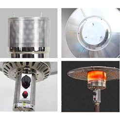 Patio Heaters, Commercial Outdoor Propane Terrace Heaters With Moving Wheels, With Pressure Reducing Valve -Garden Supply Store 51VGiPEcH9L