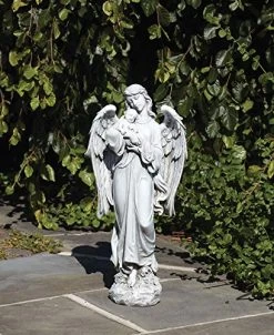 Roman Joseph’s Studio Angel Holding Baby Statue, 25.5H, Garden Collection, Resin And Stone, Decorative, Religious Gift… -Garden Supply Store 51VWGBOW88L