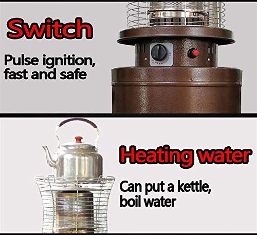 AJH Outdoor Patio Heater Outdoor Patio Heater 5-11kW Stainless Steel Portable Outdoor Heat Lamp Adjustable Outdoor… 2 AJH Outdoor Patio Heater Outdoor Patio Heater 5-11kW Stainless Steel Portable Outdoor Heat Lamp Adjustable Outdoor… - Image 2