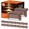 Solar Deck Lights,16 Pack Fence Lamp Solar Light Outdoor Solar Powered Waterproof Lighting Outdoor Security Lamps Warm…