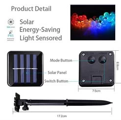 Bulbright Solar String Lights Fairy Lights 20Ft 30 LED Crystal Ball String Lights Starry Lights Globe String Lights For… 8 Bulbright Solar String Lights Fairy Lights 20Ft 30 LED Crystal Ball String Lights Starry Lights Globe String Lights For… -Garden Supply Store 51W9p7gchxL