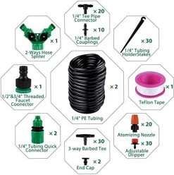 Drip Irrigation Kit, 30M Plant Watering System Distribution Tubing DIY Automatic Irrigation Equipment Set For Garden… -Garden Supply Store 51Wyt92BwZLL