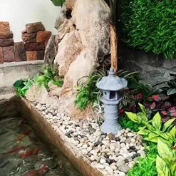 Large Zen Pagoda Asian Lantern Garden Decor Statue Tower Asian Outdoor Art Oriental Lawn Sculpture Stone Statue -Garden Supply Store 51X6DP6jgNL