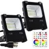 LED Flood Light Outdoor 800W Equivalent 8000LM, Smart RGB Floodlight With APP Control, Color Changing – Warm White 2700K…